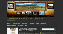 Desktop Screenshot of lovettsvillehistoricalsociety.org