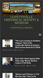 Mobile Screenshot of lovettsvillehistoricalsociety.org